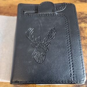Men's Wallet, Fashion Deer Head Design casual MultiFuction Zipper Wallet